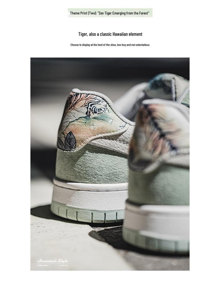 MRA Men's 2025 Tropical Rainforest Canvas Shoes – Niche Design, Autumn Sports Casual Trend.