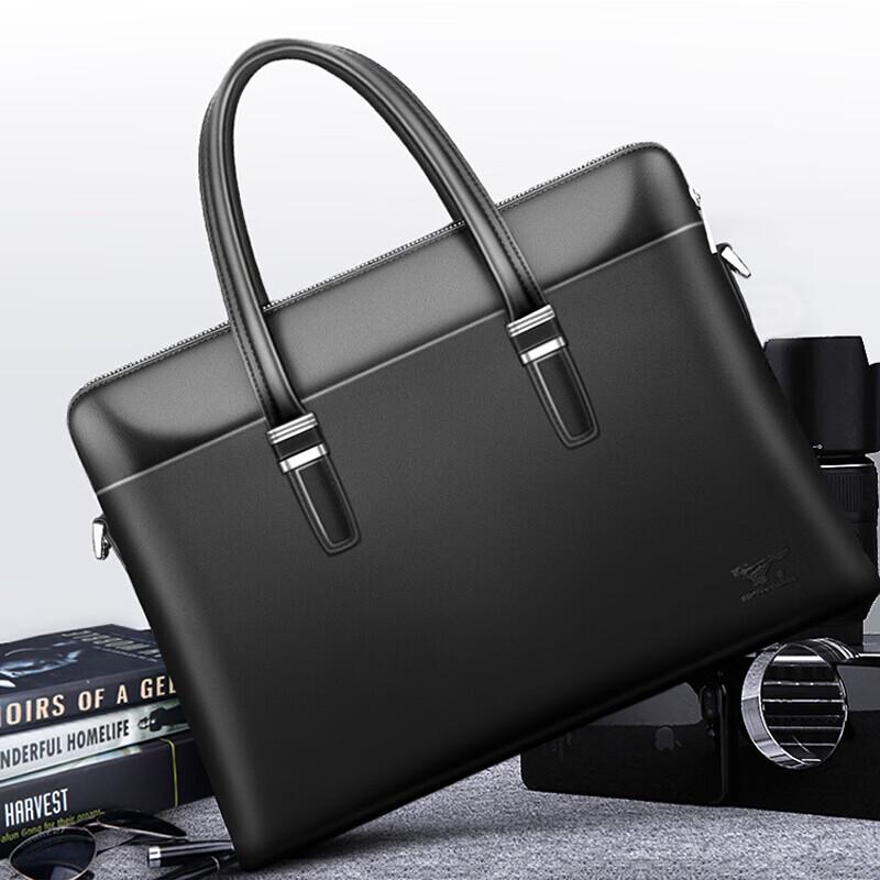 SEPTWOLVES Men s Leather Business Briefcase Large