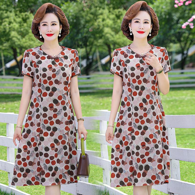 

Polka Dot Plus Size Slimming Dress for Women - Summer 2026 Style XL (for 42.5-52.5 kg)