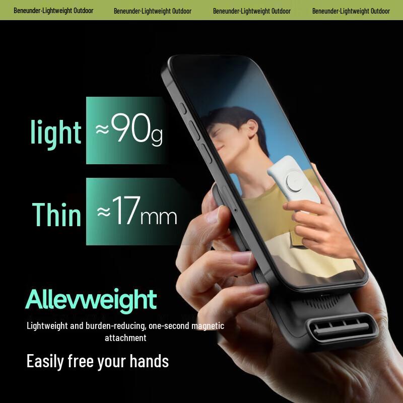 Beneunder Portable Magnetic Handheld Card Fan