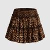 Printed Elastic Waist Half Length Skirt Women Print Elastic Waist Skirt