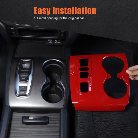 ABS Carbon Fiber Center Gear Shift Panel Cover Trim For Honda Pilot 2016-