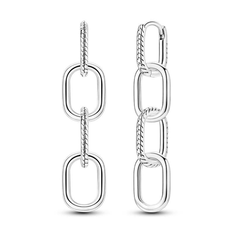 925 Silver Love Feather Moon Star Heart Earrings Fit Original Charms Hoop for Women Girls Stud Earring Jewelry Gifts