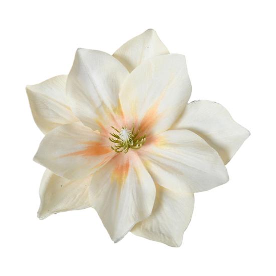 2 Pcs Artificial Lotus Flower Head Small Realistic Clematis Flowers for DIY Wedding