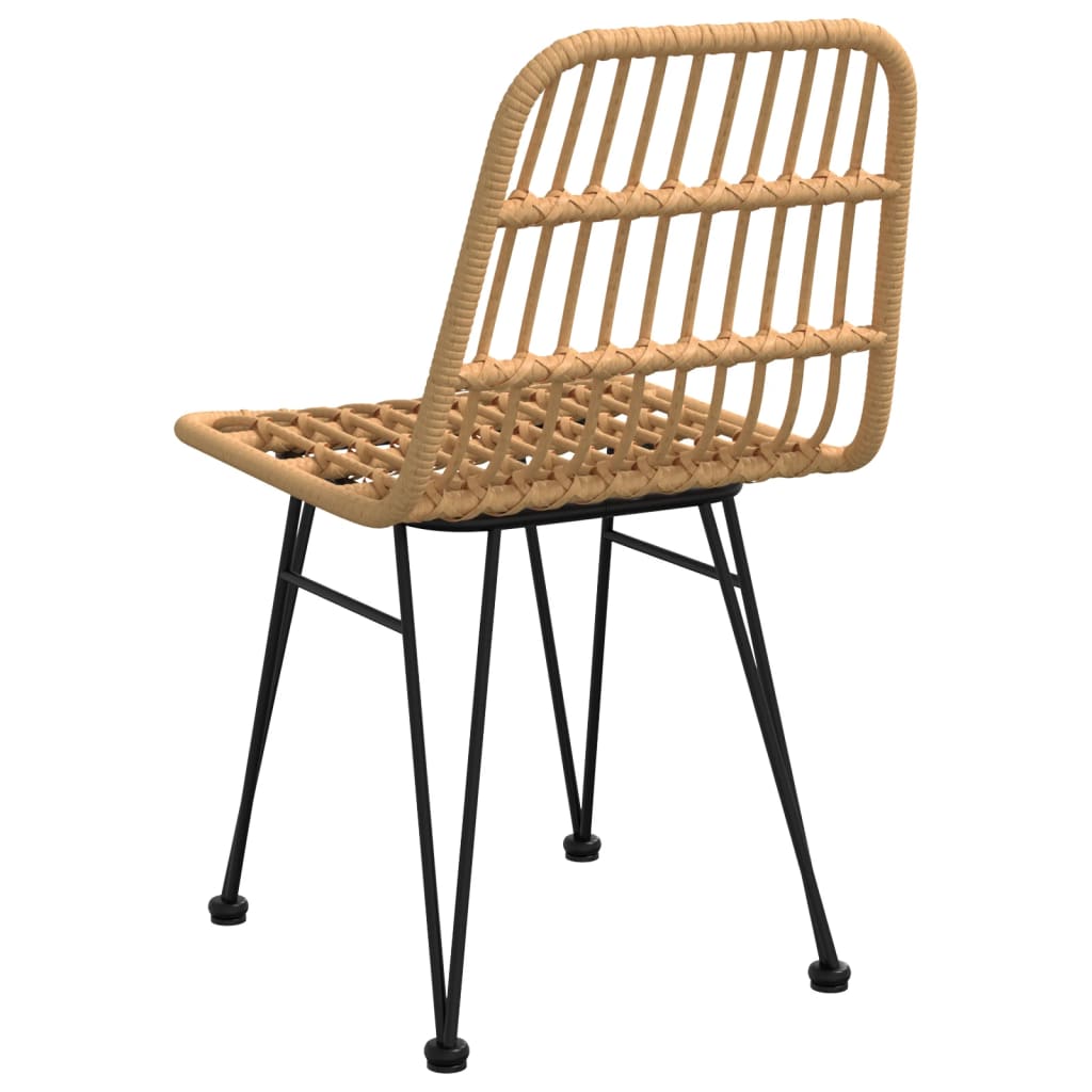 Garden Chairs 2 Pcs 48 X 62 X 84 Cm PE Rattan