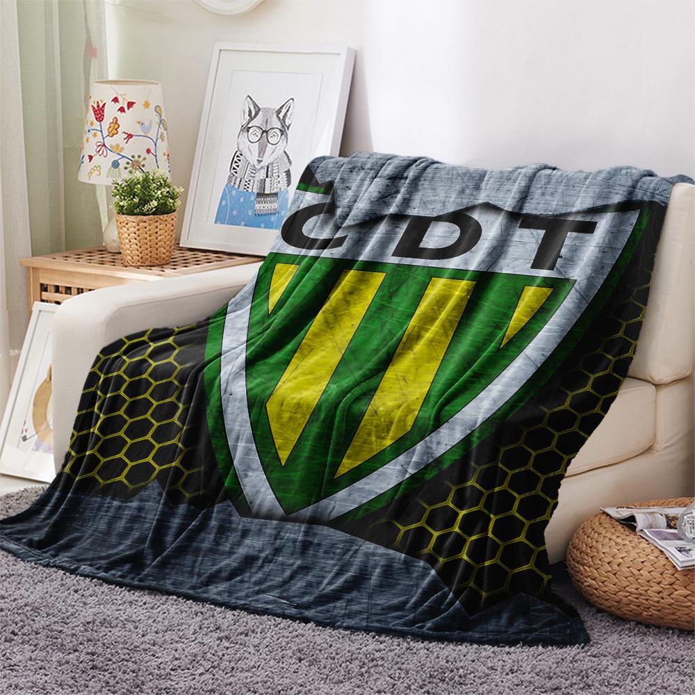 Tundra Sports Club Print Flannel Blanket, High quality Comfortable for All Seasons, Home Decor, Warmth and Comfort