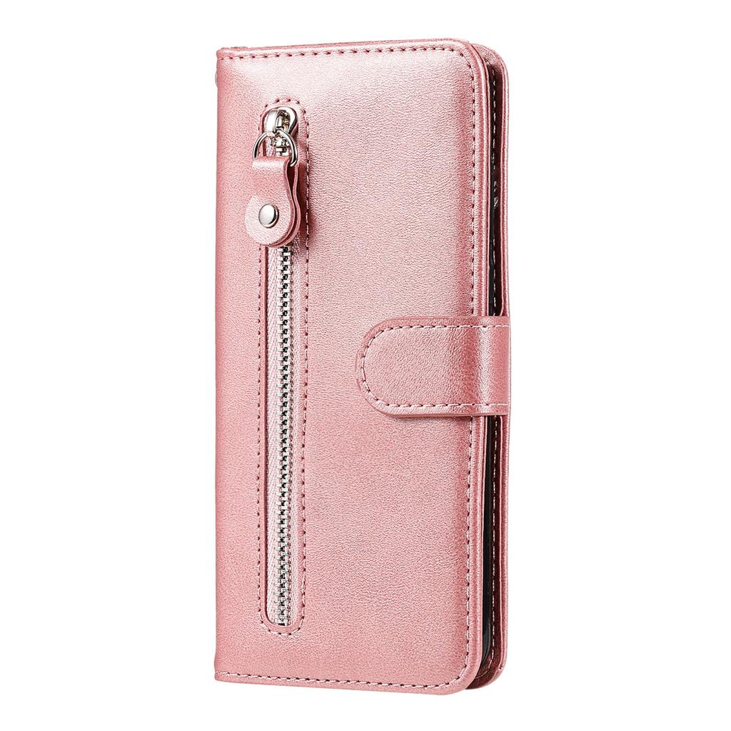 Zipper Wallet Case for Infinix Smart 8 Plus/Smart 8 Pro 4G/Smart 8 4G/Hot 40i/TECNO Spark 20/Spark Go 2024 4G Leather Cover