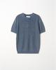 EZIO Pigment Dyed Henley Knit_Blue