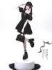 Qichenk Gothic Lolita Halloween Skirt Mini Princess Size M Dress, Cosplay, Women's, Stylish, Cute, Set, Girly, Lolita, Style, Black, 01,