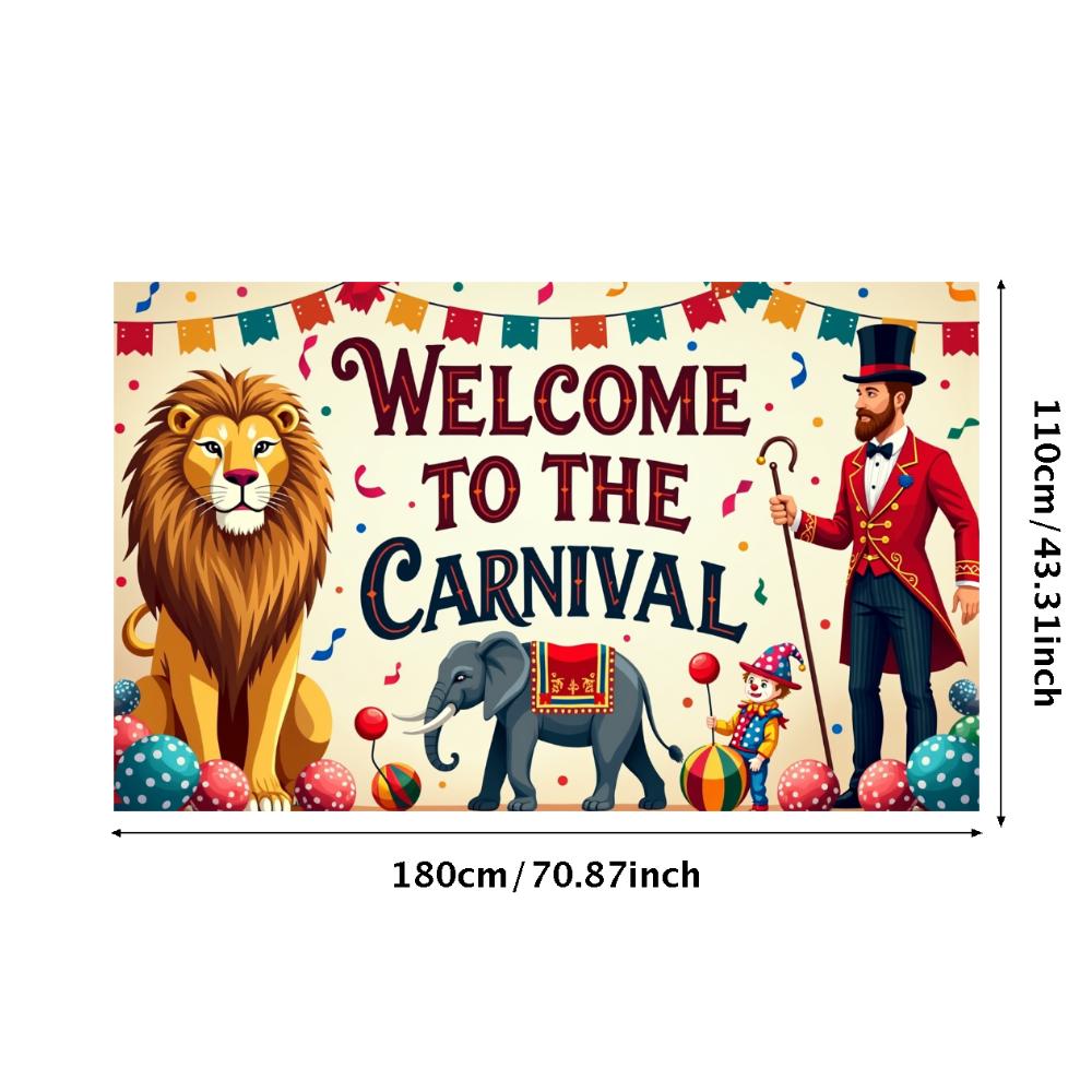 Event Backdrop Large Carnival Banner Decor Reusable Welcome Backdrop For School Event Festival Decor Birthday