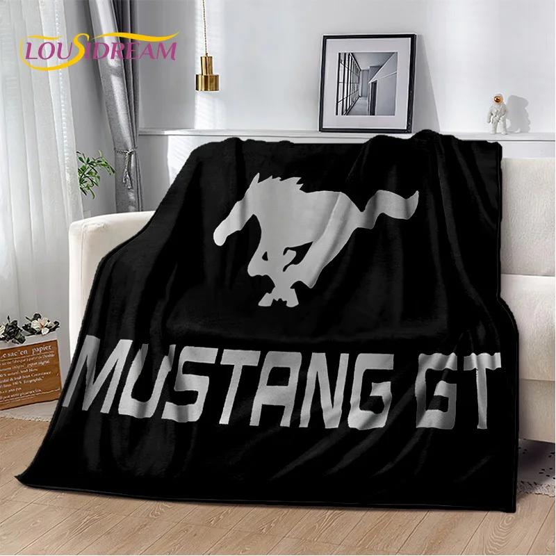 Classics 3D F-Ford GTR Mustang Car Soft Blankets,Keep Warm Throw Blanket Comfortable Blanket for Picnic Beds Sofa Home Bedroom