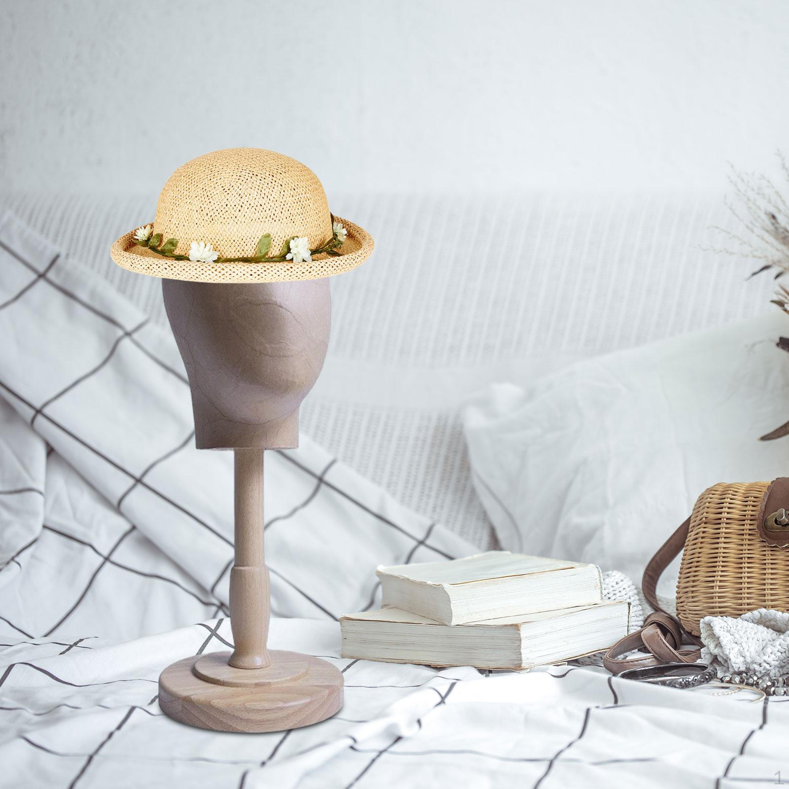 

Парик дисплей голова манекен модель шляпа стенд держатель для начинающего стилиста wood base