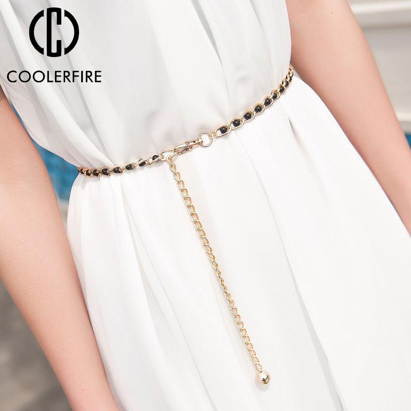 

Женский пояс Мода Повседневный дизайнер Пояс Женщины Высокое качество Цепочка Роскошный бренд Юбка Тонкий жемчужный декор с платьем Джинсы AL093