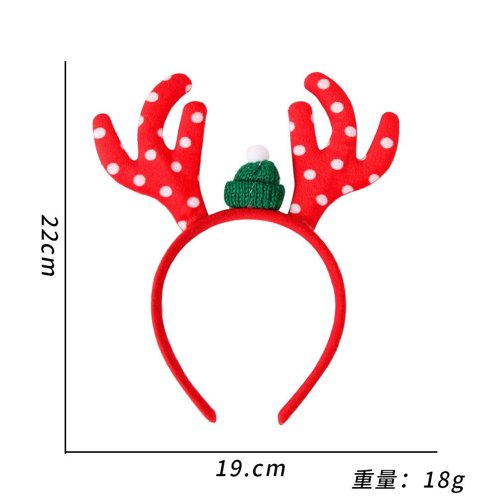 Christmas Hairband for Women Christmas Antler Hairpin Headwear  Holiday Decoration Gift Large Bow Headband Headwear Headwear