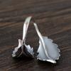 Huitan Punk Leaf Opening Ring for Women Antique Zinc Alloy Color Hip Hop Girls Accessories Vintage Rings Adjustable Finger Zircon