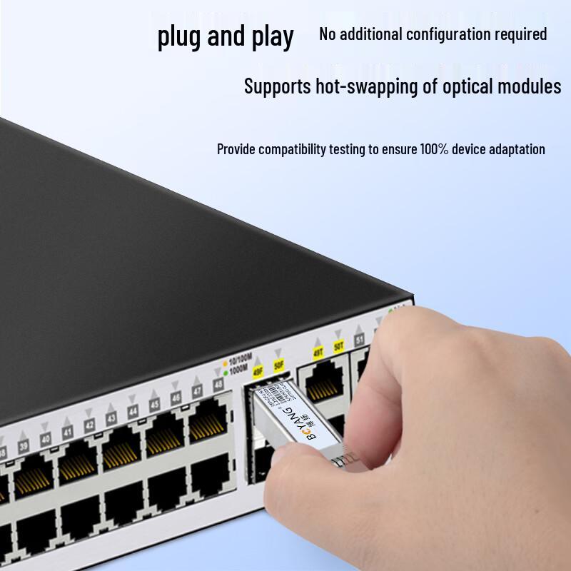 BOYANG SFP Optic-to-Electric RJ45 Network Module
