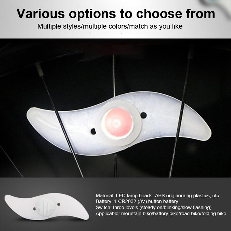 Bicycle Spoke Light, Colorful Wind And Fire Wheel, Silicone Light, Cycling Equipment Accessories