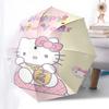 1pc Hello Kitty Happy New Year Automatic Opening/Closing Umbrella with Foldable Design, Iron Frame Outdoor Umbrella for Fans, Travelers, Daily Use, Gi