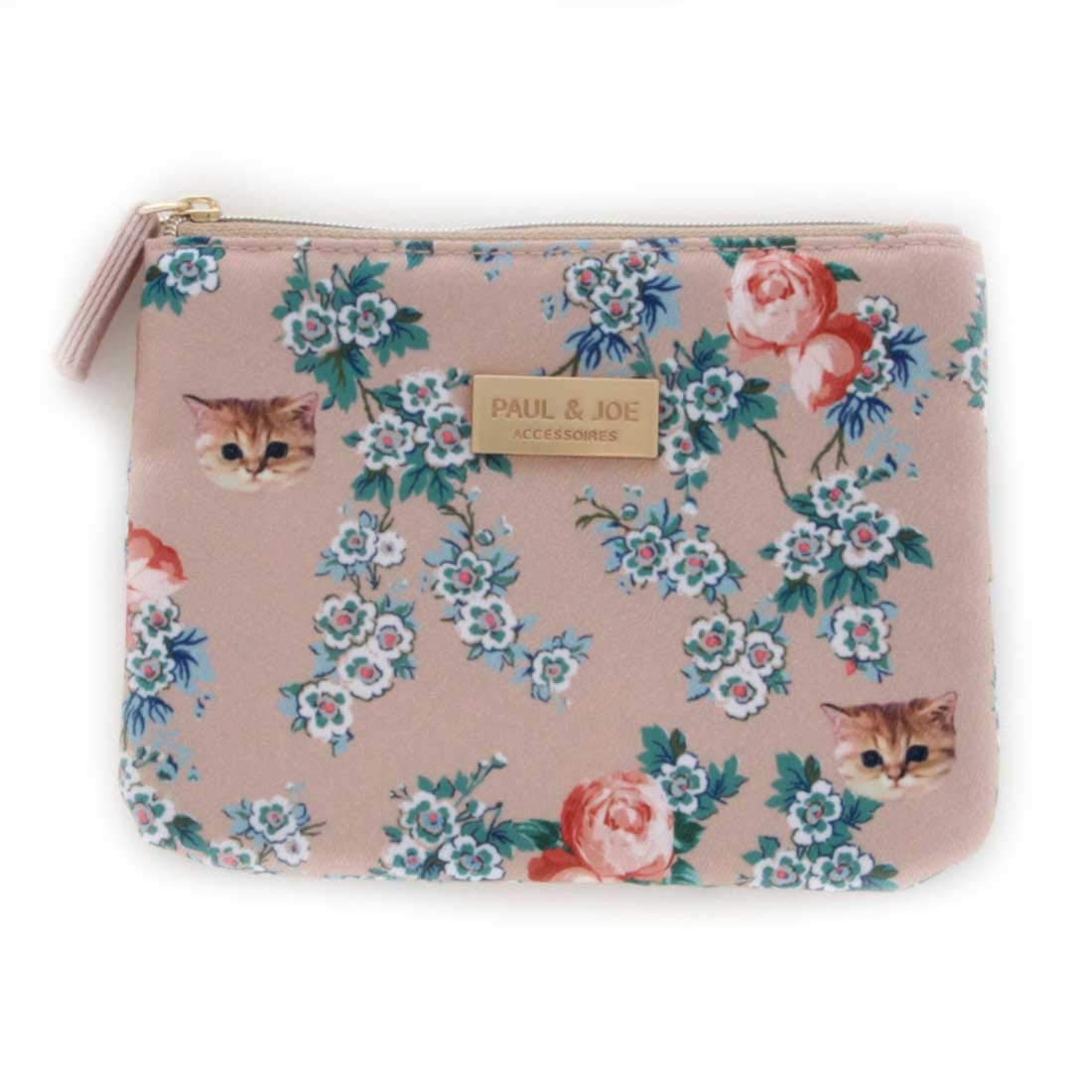 

PAUL JOE ACCESSOIRES Tissue Pouch Pocket Tissue Case Pouch Floral Pattern 10cm x & (Paul & Joe) (Beige) Women s (Approx. 14cm) 107457-1202-04