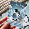 Animal Pocket Hug Gifts, Mini Resin Animal Hug Token, Cute Pocket Hug Turtle Keepsake with Positive Cards Encouragement Card