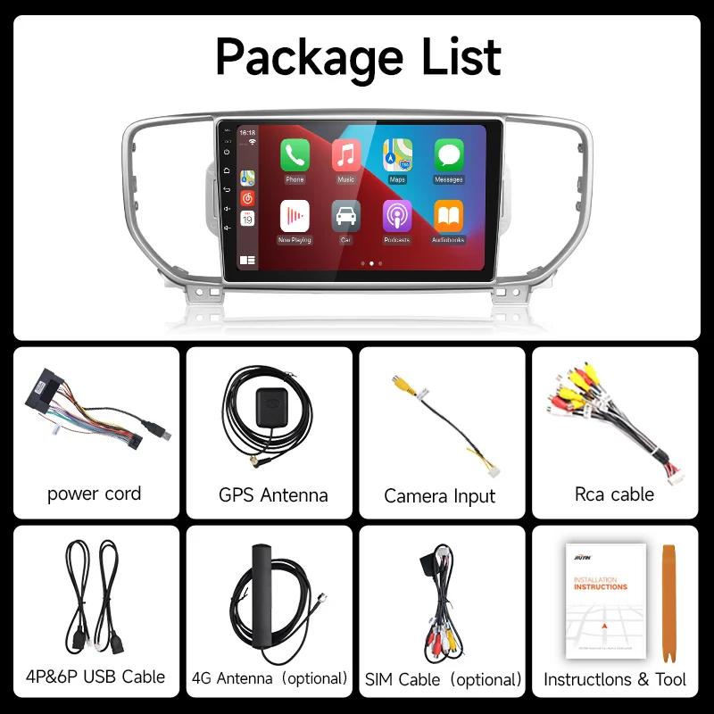 JIUYIN 2 Din Android Auto Radio or Kia Sportage 2016-2018 Carplay GPS Screen for Car 4G Head Unit Radio