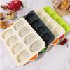 8 Grids Bread Baking Form Silicone Hamburger Bun Mold Silicone Baking Pan  Kitchen Bakeware