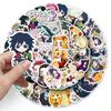 50 Pcs Chibi Demon Slayer Anime Stickers Waterproof Decals For Phone Case Handbook Journal Scrapbook DIY Decor For Anime Fans