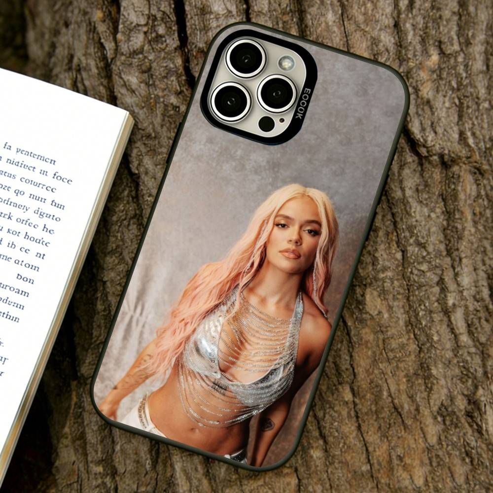 

Singer Karol G Phone Case For iPhone 17,16,15,14,13,12,11 Plus,Pro Max,XS,Colorful Silver Phone case Funda Cover iPhone15ProMax