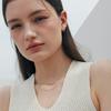 VERTE 925 Silver Mini Rizi Necklace   un.Silver.101