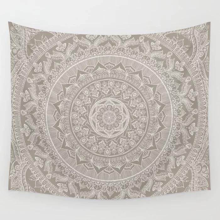 

VIKAMA BohemianStyle Green And Gold Wall Hanging Tapestry Living Room Bedroom Feature Wall Decor Tapestry Home Decor 74x94cm(29x37in)
