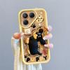 KEYSION Shockproof Case for TECNO Pova 7 Ultra 5G with Lanyard Soft Silicone Cute 3D Cartoon Doll Phone Back Cover for Pova 7 Ultra