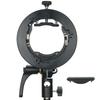 Godox S2 Flash Holder Bracket S-type Bowens Mount Lamp Holder Handheld for Godox Flash Light Snoot Softbox Beauty Dish Honeycomb