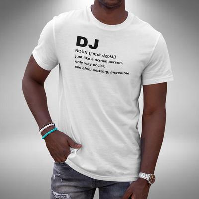 DJ Noun T-Shirt Funny DJ Producer Music Dee Jay Disc Jockey Small To 5XL