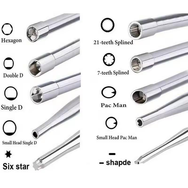 10PCS/Set Carburetor Screwdrivers Adjustment Multi-head Tune-up Bolt Key Car Repair Maintenance Tool Set with Brush
