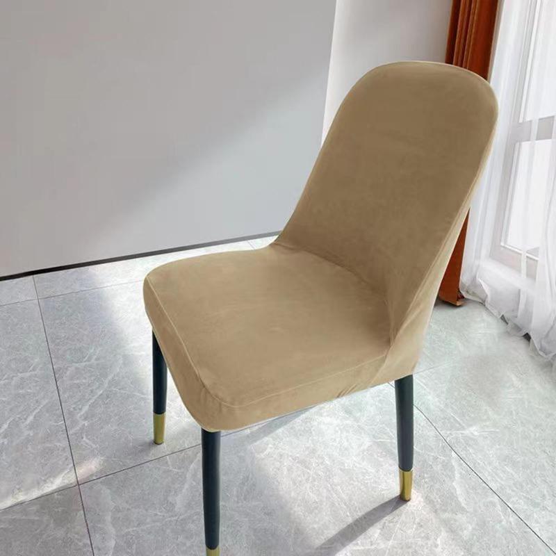 

Чехол для стула Stretch Slip Чехлы для стульев Бархатный чехол для стула Чехол для сиденья Защитный чехол для сиденья Чехол для столовой Однотонный чехол для сиденья хаки