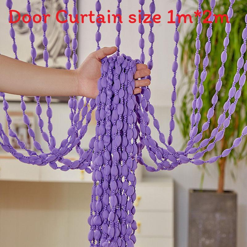 Nordic Style Lighttransmitting Tassel Curtain For Hotel Wedding Salon Decor