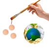 10Pcs Natural Wooden Craft Balls Unfinished Solid Wood Smooth Round Ball for Handmade DIY Decoration Wood Ball