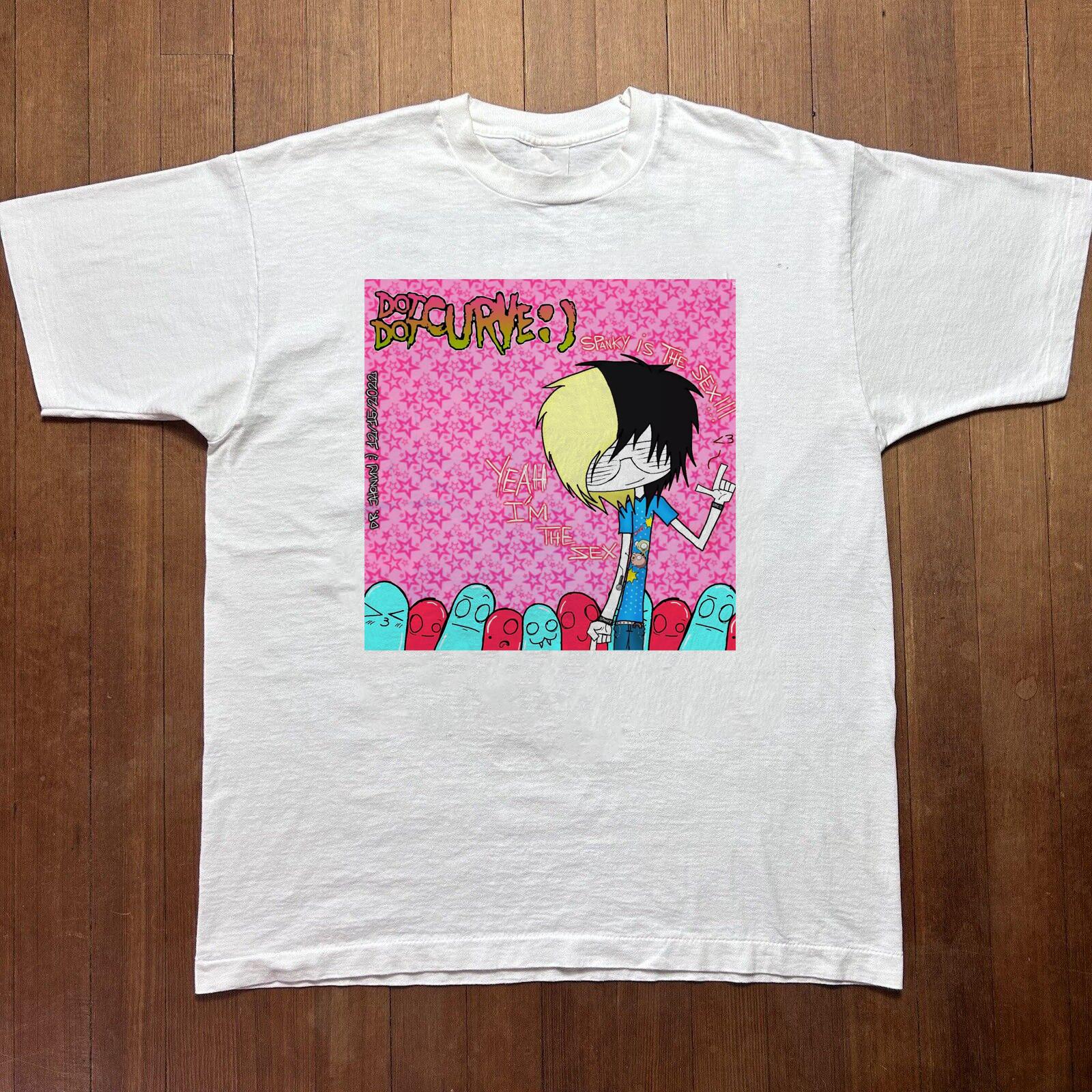 Dot Dot Curve Music For Lovers White T-Shirt Cotton Full Size RD247 XXXXL