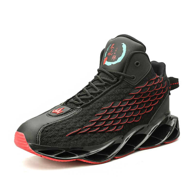 

Мужские модные уличные туфли на платформе однотонного цвета, трендовые студенческие спортивные туфли средней высоты со шнуровкой, износостойкие повседневные кроссовки 39