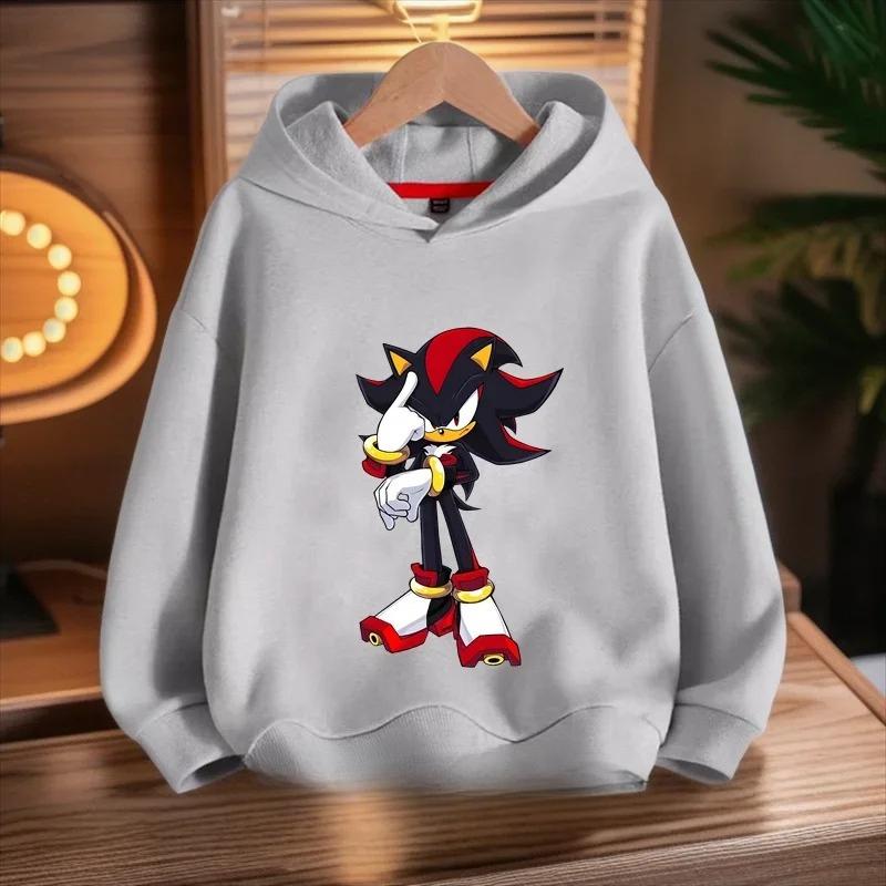Детские модные свитшоты с мультяшным принтом, повседневные топы, худи, свитшоты для мальчиков 120