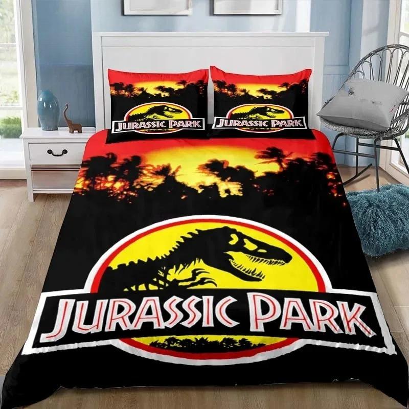

Динозавр Парк Юрського періоду 3D Друк Постільна білизна Односпальний Двоспальний Повний Королівський Розмір Комплект для ліжка Дорослий Дитячий Спальня Постільна білизна Подарунок 135X200cm-2pcs