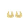 Geometric Retro Earrings French Style Light Luxury Titanium Steel Hollow Stainless Steel Exquisite Geometric Shape