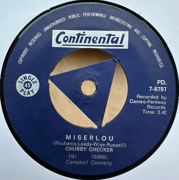 

7inch Record CHUBBY CHECKER Twist Marie PD78797 Continental Rec UK Rock Used