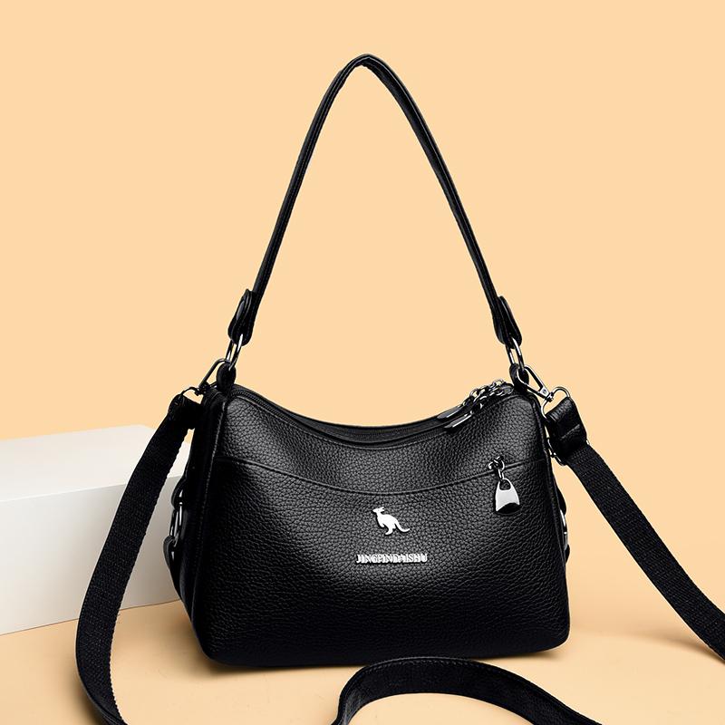 Damen PU Umhängetasche mit großem Fassungsvermögen