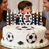 8 Pcs Birthday Candles Football Soccer Sport-Theme Party Decorations, Birthday Cake Candles for Boys Girls Kids Party Supplies