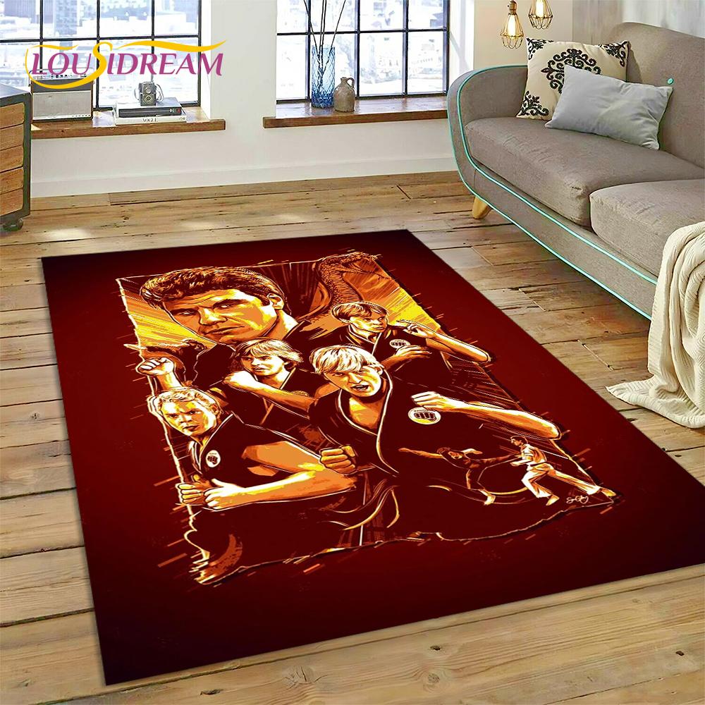 3D Cobra Kai Classics TV Amanda Karate Rug Carpet for Living Room Bedroom Decor,Floor Mat Non-slip Decoration for Sofa Doormat