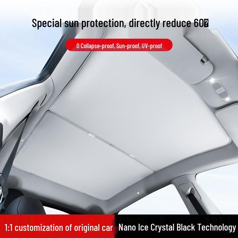 Tesla Model 3/Y Sunroof Sunshade - Heat Insulation & Sun Protection for Refresh Models