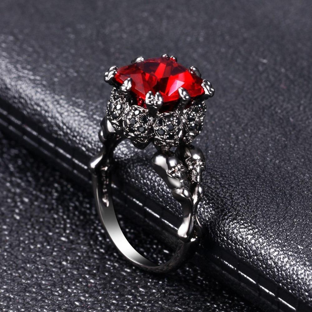Punk Skull Halloween Rings