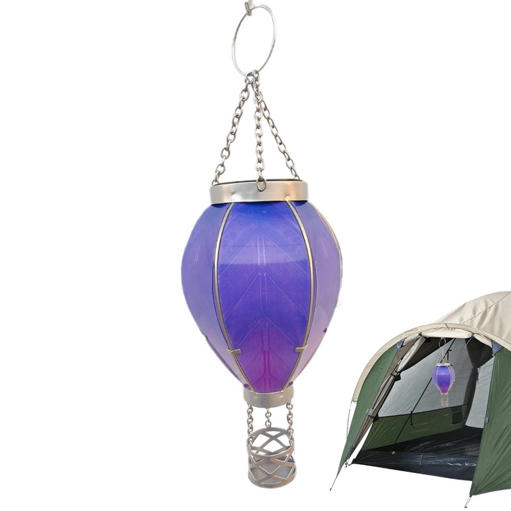 Hot Air Balloon Solar Lantern LED Flickering Flame Hot Air Balloon Solar Lights Outdoor Colorful Solar Lanterns Outdoor
