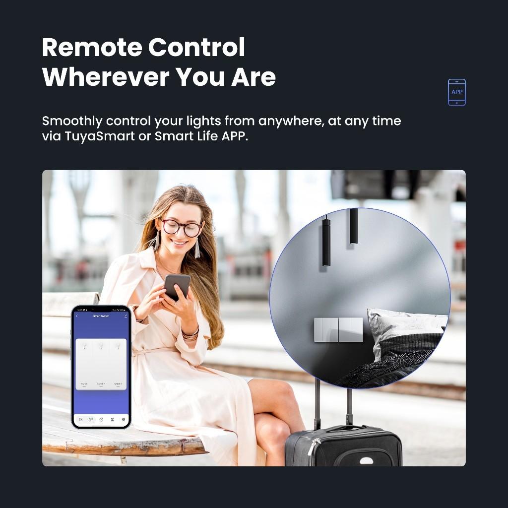 Household ZigBee Wall Switch Tuya Smart Button Light Switches Wireless Remote Control Switch Controller